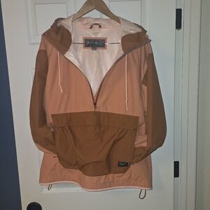 Eddie Bauer Pullover Jacker, Women's Rainfoil® Anorak, XL, Burnt Orange